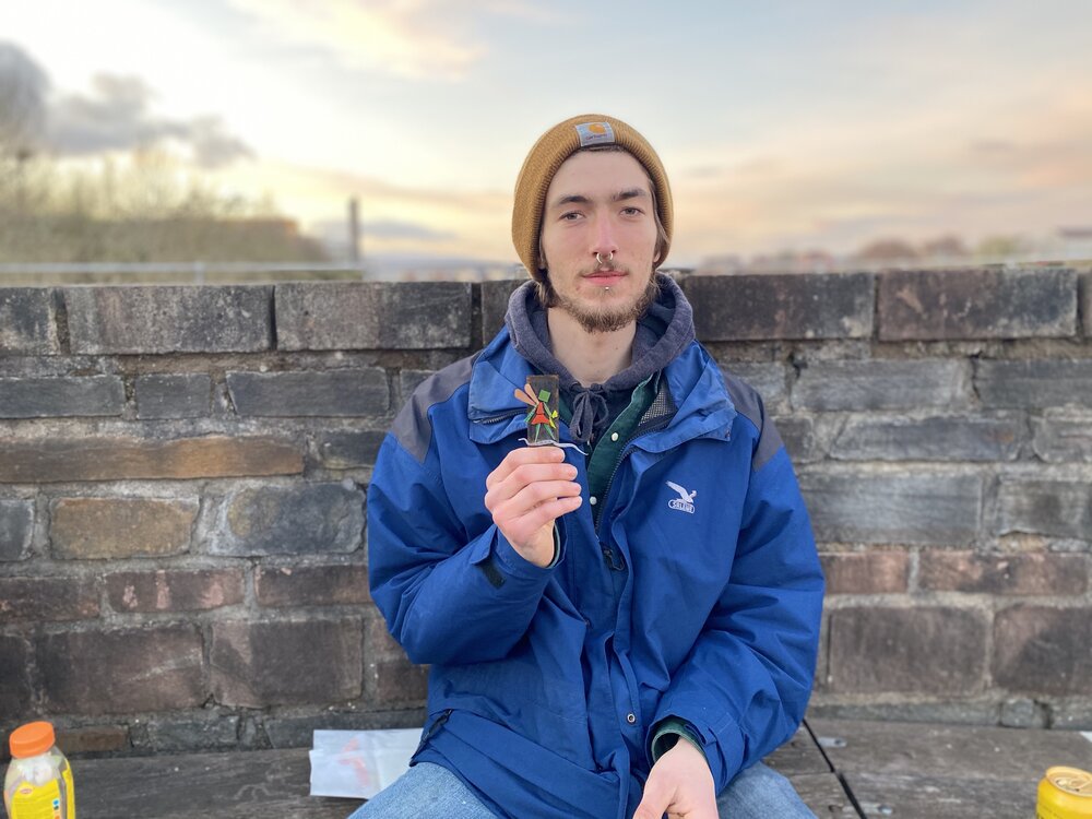 man holding #streetfairy