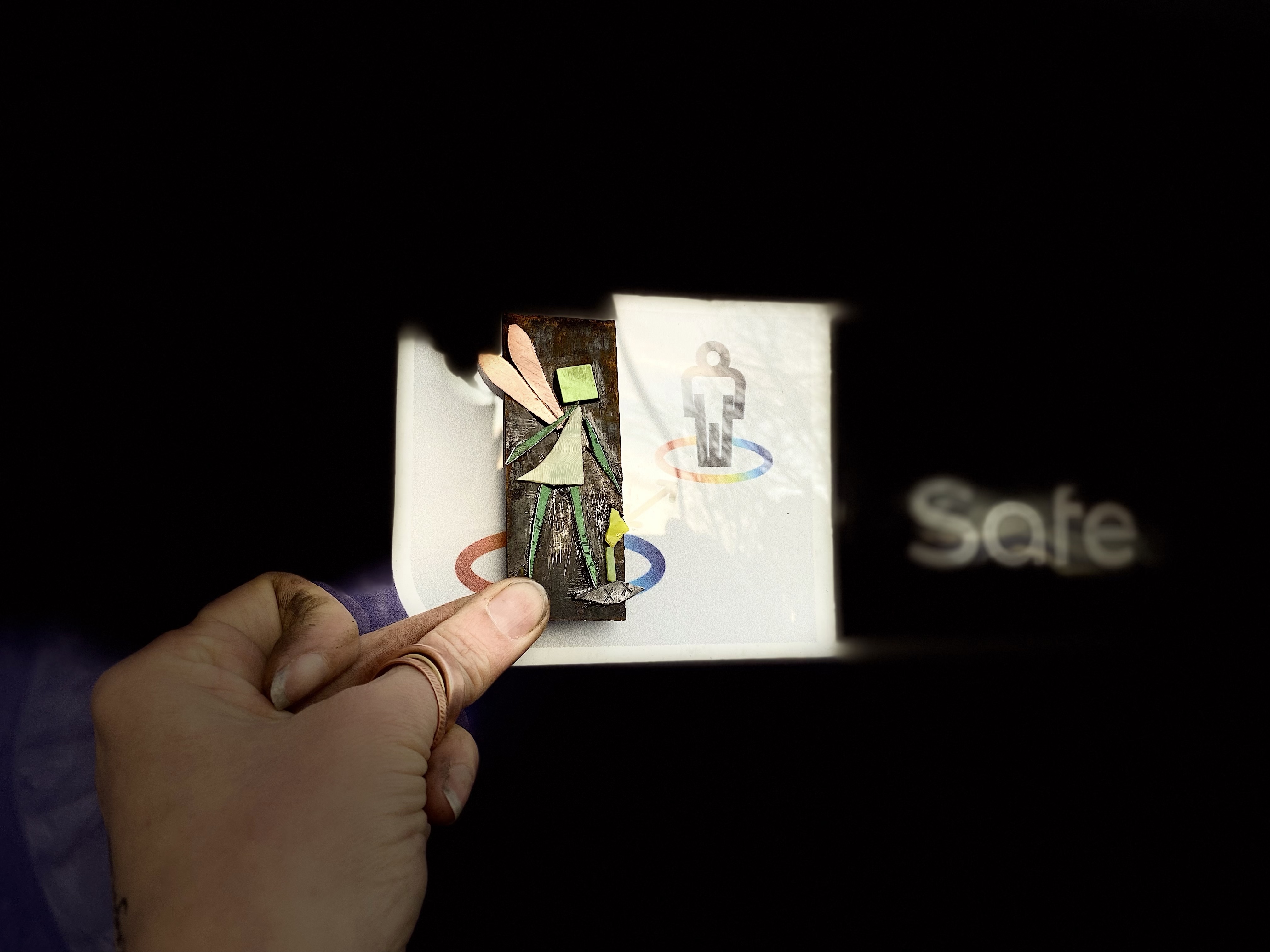 fairy with a safe sign